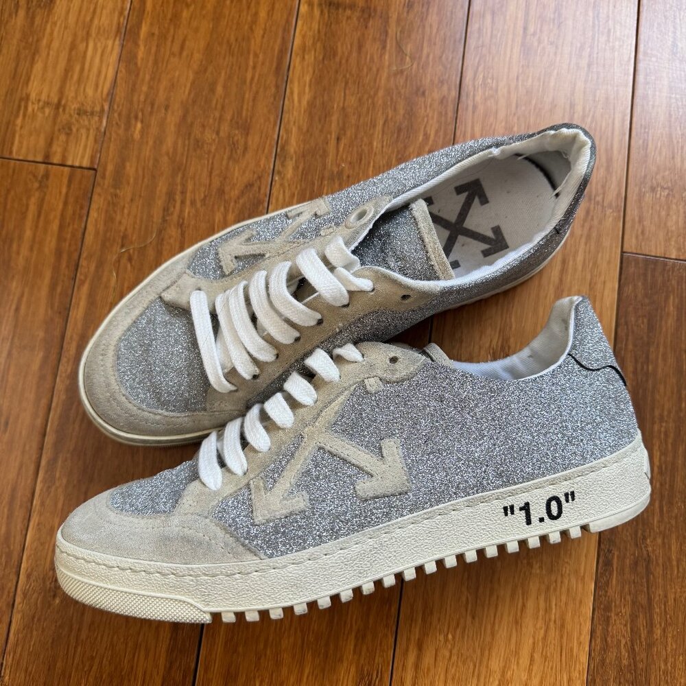 Off-White sneakers silver/beige, size 37 (US 7)